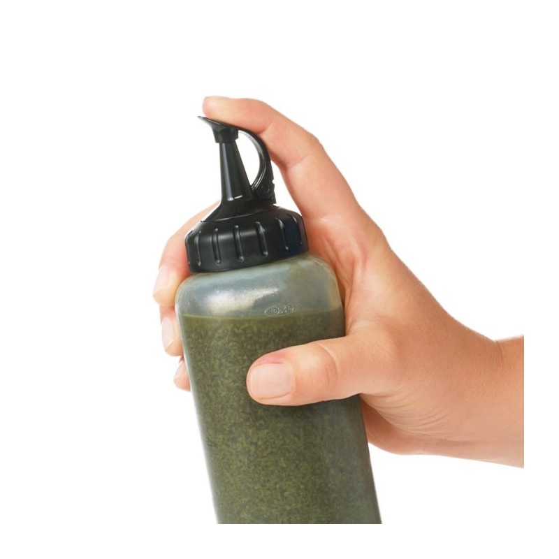 OXO Good Grips Flacone Dosatore Morbido 350 ml in Plastica - Versare con Precisione e Chiusura Ermetica