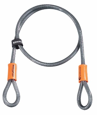 Kryptonite KryptoFlex 410 - Cavo Antifurto in Acciaio Intrecciato da 10 mm, Lunghezza 120 cm, Resistente al Taglio