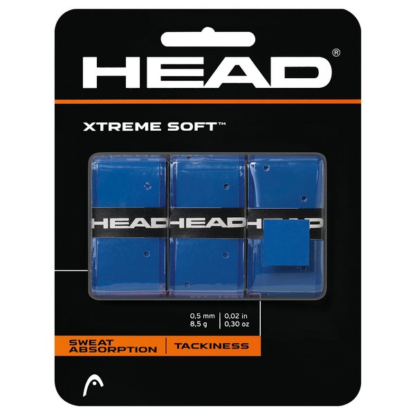 HEAD Xtremesoft Overgrip Blu - Nastro per Racchetta Unisex Adulto, Taglia Unica, Super Appiccicoso e Assorbente