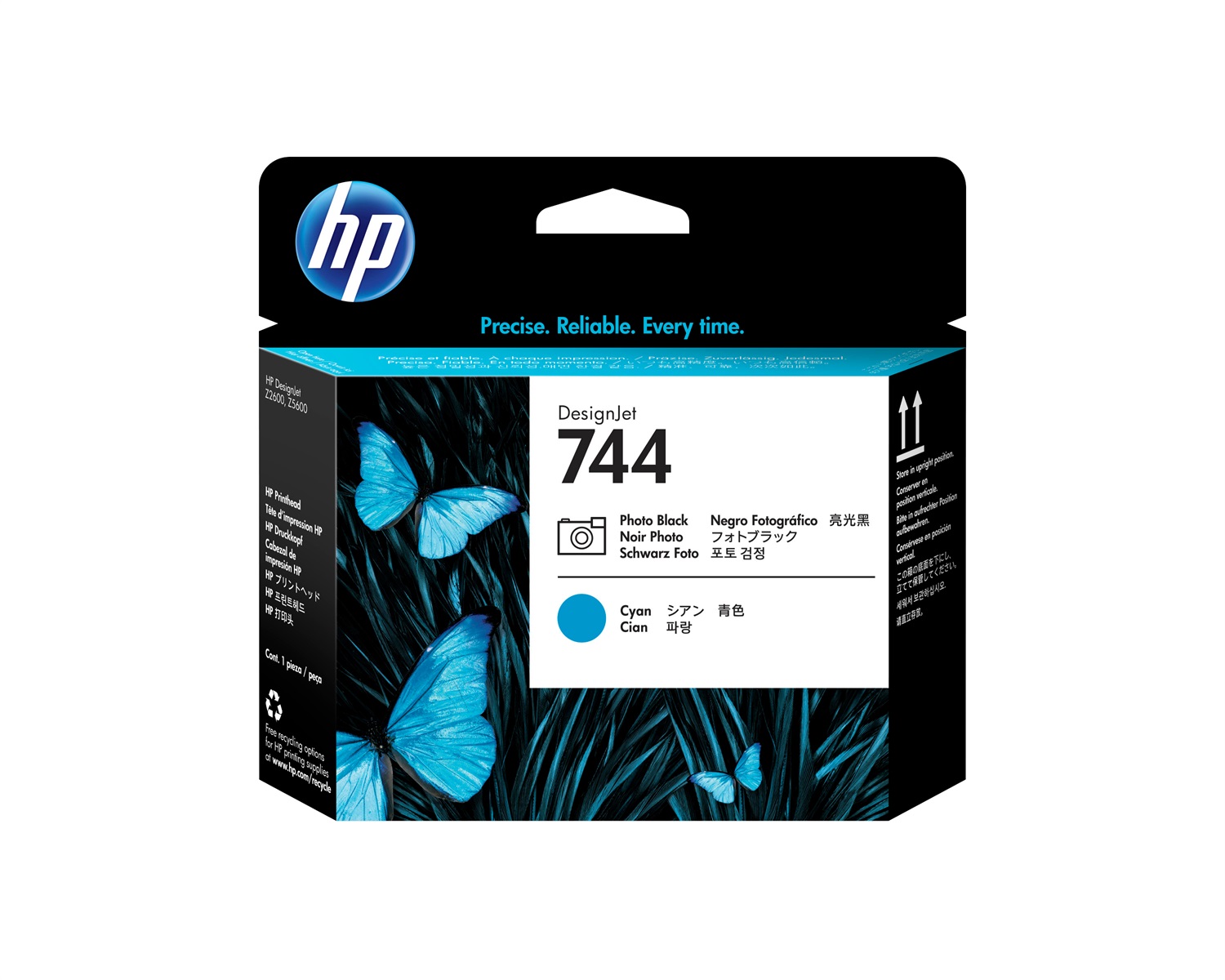 HP Testina di stampa F9J86A Nero Fotografico/Ciano per DesignJet 744 - Compatibile con Z2600 e Z5600