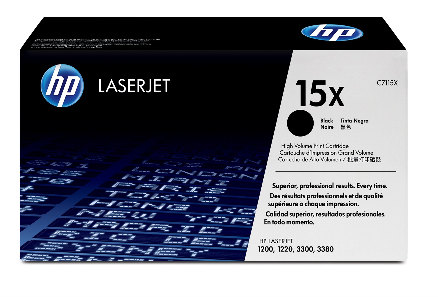 HP Cartuccia Toner Originale Nero C7115X 15X - Alta Capacità 3.500 Pagine per Stampanti LaserJet
