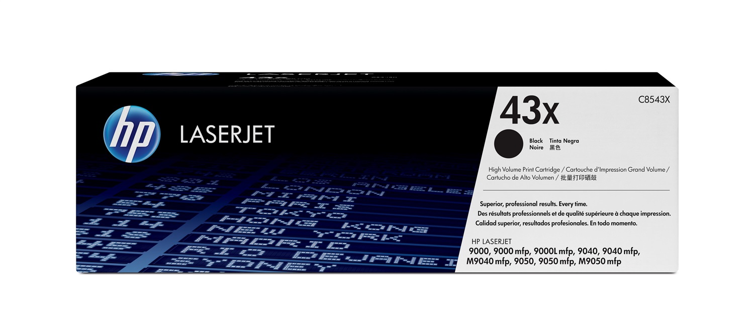 HP C8543X Toner Originale Nero Alta Capacità per LaserJet - 30.000 Pagine, 1 Pezzo