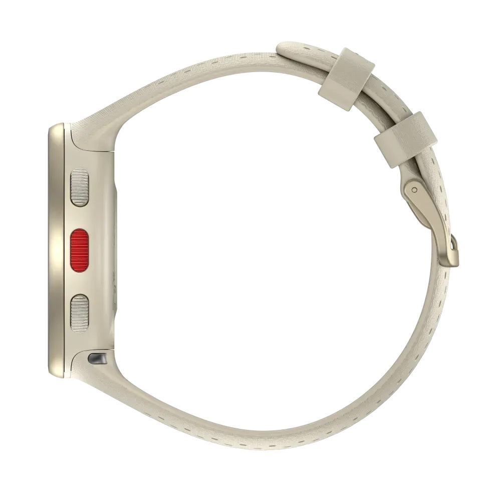 Polar Pacer Pro 45mm Champagne/Oro - Smartwatch GPS Ultraleggero con Monitoraggio della FC, Barometro Integrato e Funzionalità Avanzate per il Running