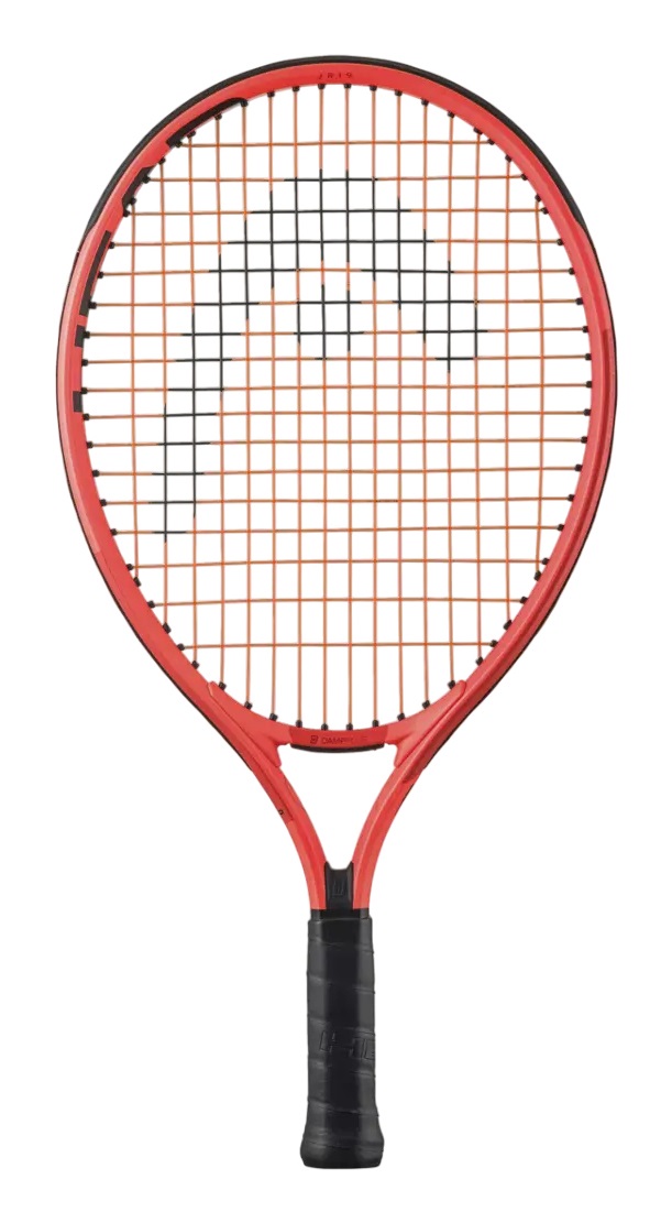 HEAD Radical Jr. 19 - Racchetta da tennis junior in Alluminio, Rosso/Arancione, Tecnologia Dampplus