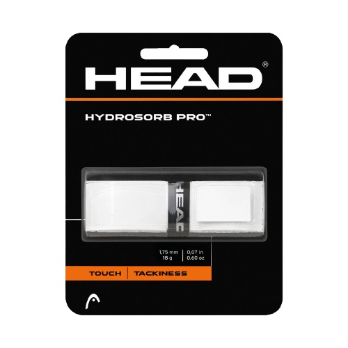 HEAD Hydrosorb Pro - Grip per Racchetta da Tennis Unisex Adulto, Nero, Taglia Unica, Assorbimento del Sudore, Superficie Elastomerica