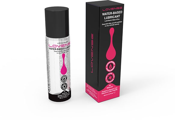 Lovense Lubrificante Intimo a Base d'Acqua - 100 ml, Compatibile con Giocattoli Lovense, Facile da Risciacquare