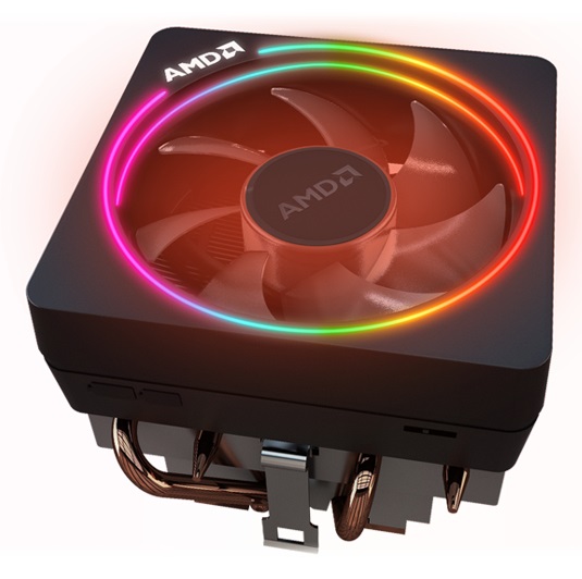 AMD Wraith Prism Cooler - Dissipatore per Processore con Ventola RGB, Socket AM4, Fino a 105W TDP, Funzionamento Silenzioso