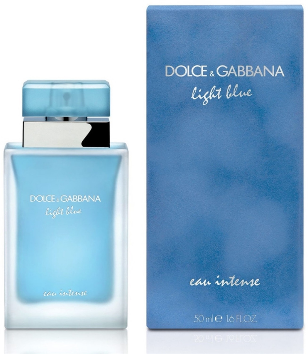 Dolce & Gabbana Light Blue Eau Intense Eau de Parfum Donna 50 ml - Fragranza Rinfrescante con Note di Limone e Calendula