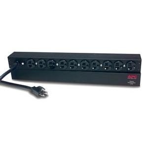 APC Rack PDU Basic 1U 20A 120V - Unità di distribuzione dell'energia (PDU) Nero, NEMA 5-20P, 10x NEMA 5-20R, Lunghezza cavo 3,66 m, Certificazioni cUL, CSA, UL 1363, RoHS