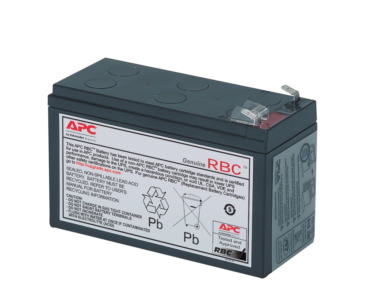 APC RBC17 Batteria UPS Acido Piombo (VRLA) - Compatibile con BE700G-IT, BK650EI, BX950UI, BX950U-GR, 108 VAh, 1 pz, Nero