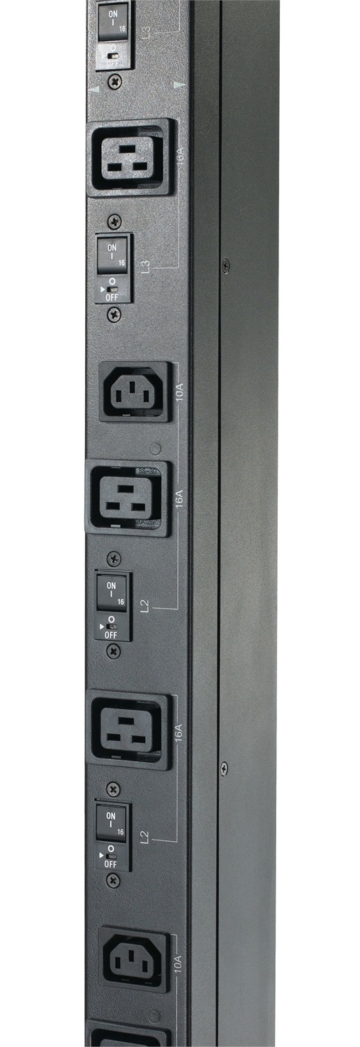 APC Rack PDU Basic Zero U AP7555A - Unità di distribuzione dell'energia con 9 prese AC, montaggio verticale, capacità 0U, accoppiatori C13 e C19