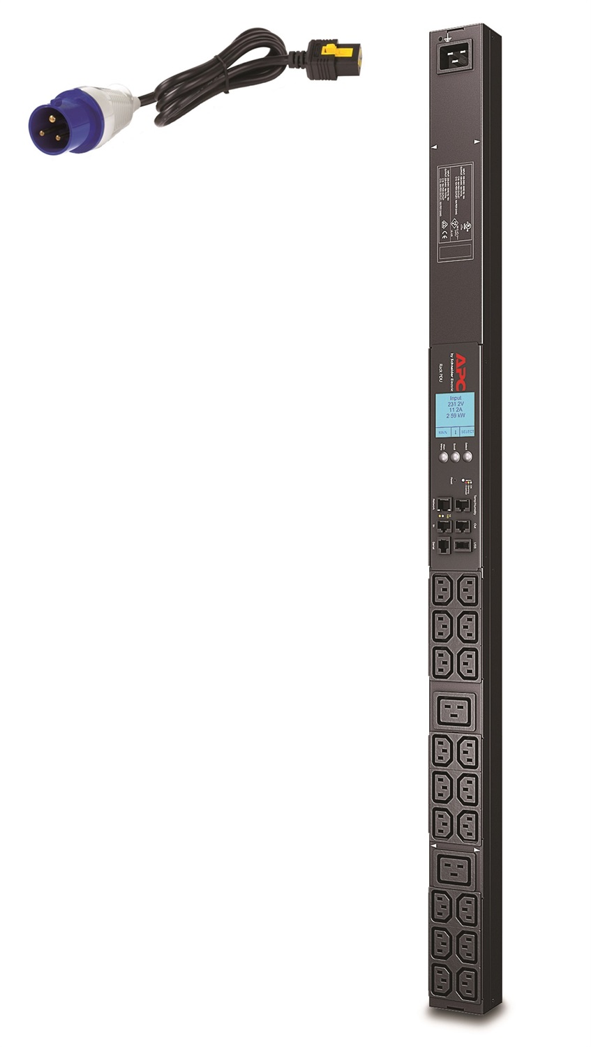 APC AP8858EU3 Unità di Distribuzione dell'Energia (PDU) Monitorata 20 Prese AC 0U Montaggio Verticale