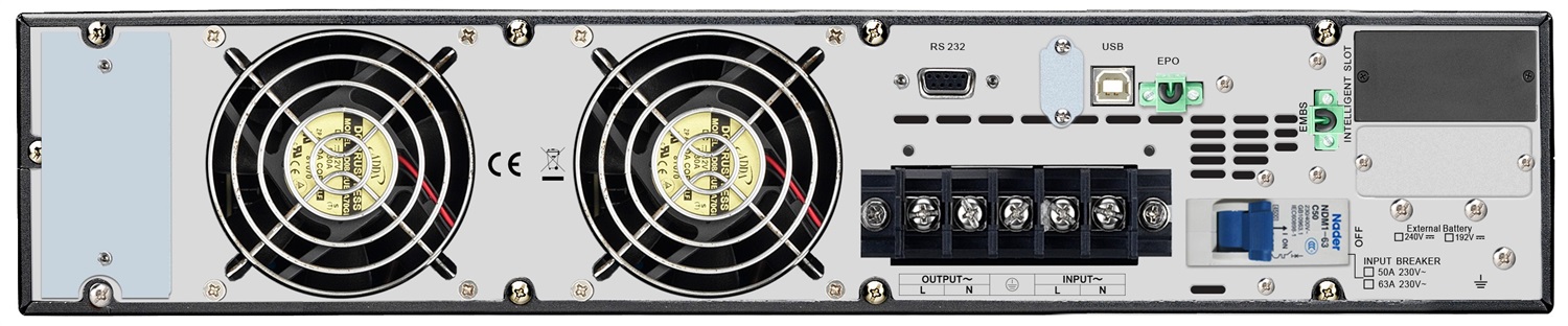 APC SRV10KRIRK Gruppo di Continuità (UPS) Doppia Conversione Online 10 kVA 10000 W Montaggio a Rack con Display LCD