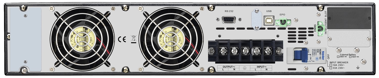 APC SRV6KRIRK Gruppo di Continuità (UPS) Doppia Conversione (Online) 6000 VA / 6000 W Sinusoidale 220 V / 240 V Montaggio a Rack