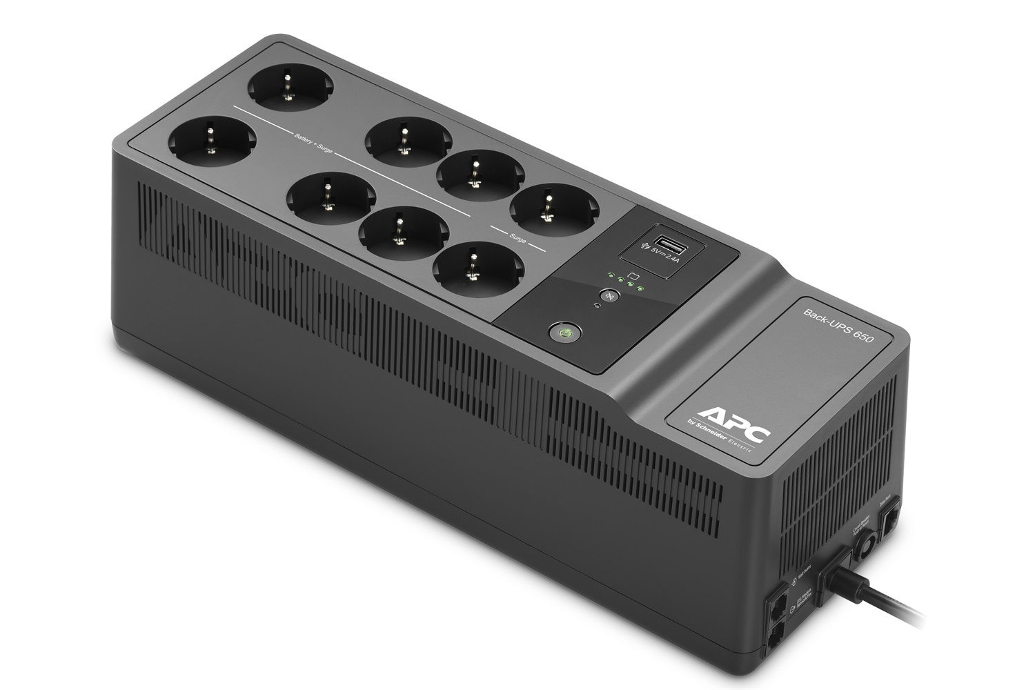 APC Back-UPS BE650G2-GR 650VA 400W 230V con 1 Porta USB - Gruppo di Continuità Standby (Offline) con 8 Prese AC
