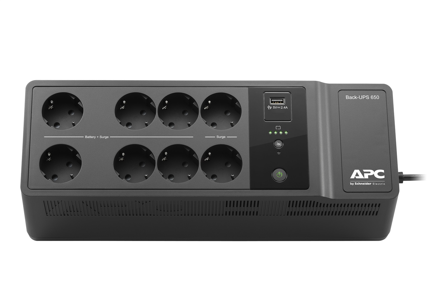 APC Back-UPS BE650G2-GR 650VA 400W 230V con 1 Porta USB - Gruppo di Continuità Standby (Offline) con 8 Prese AC