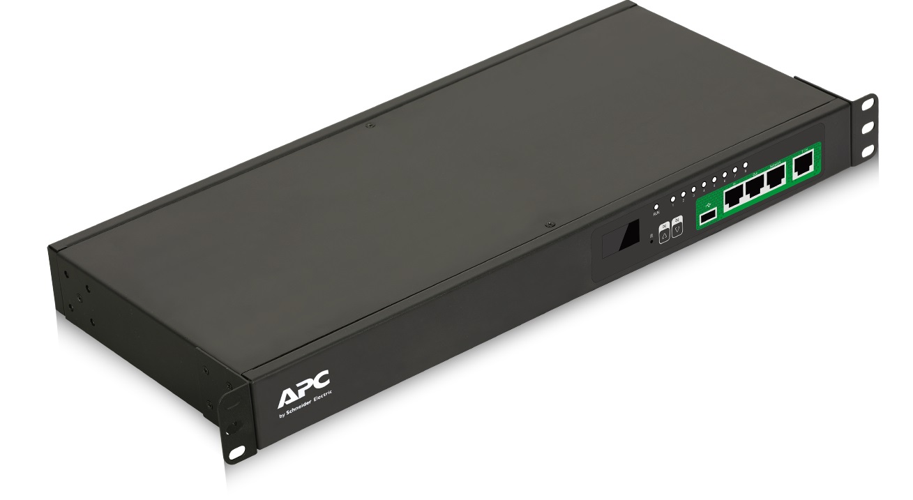 APC EPDU1016S - Unità di distribuzione dell'energia (PDU) 8 prese AC 1U Nero, Monitorata, Commutate, Rack-mountable, 200/208/230 V, 3680 VA