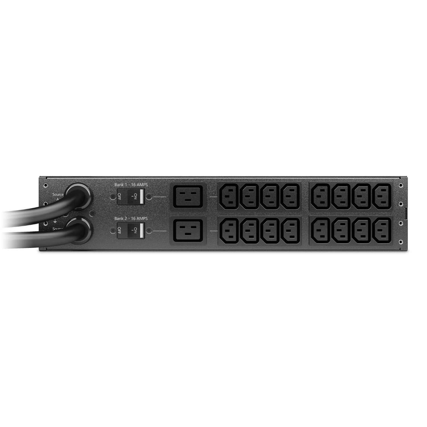 APC AP4424A Interruttore di Trasferimento Automatico (ATS) Montabile su Rack 2U, 18 Prese AC, Nero