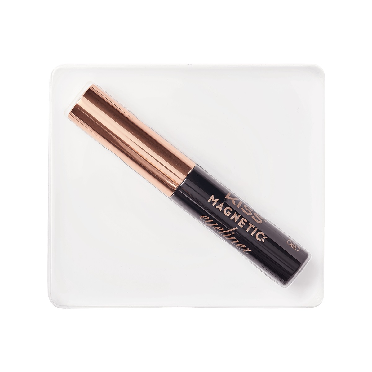 Kiss Eyeliner Magnetico 4g Nero Infuso con Biotina - Applicazione Facile per Ciglia Finte