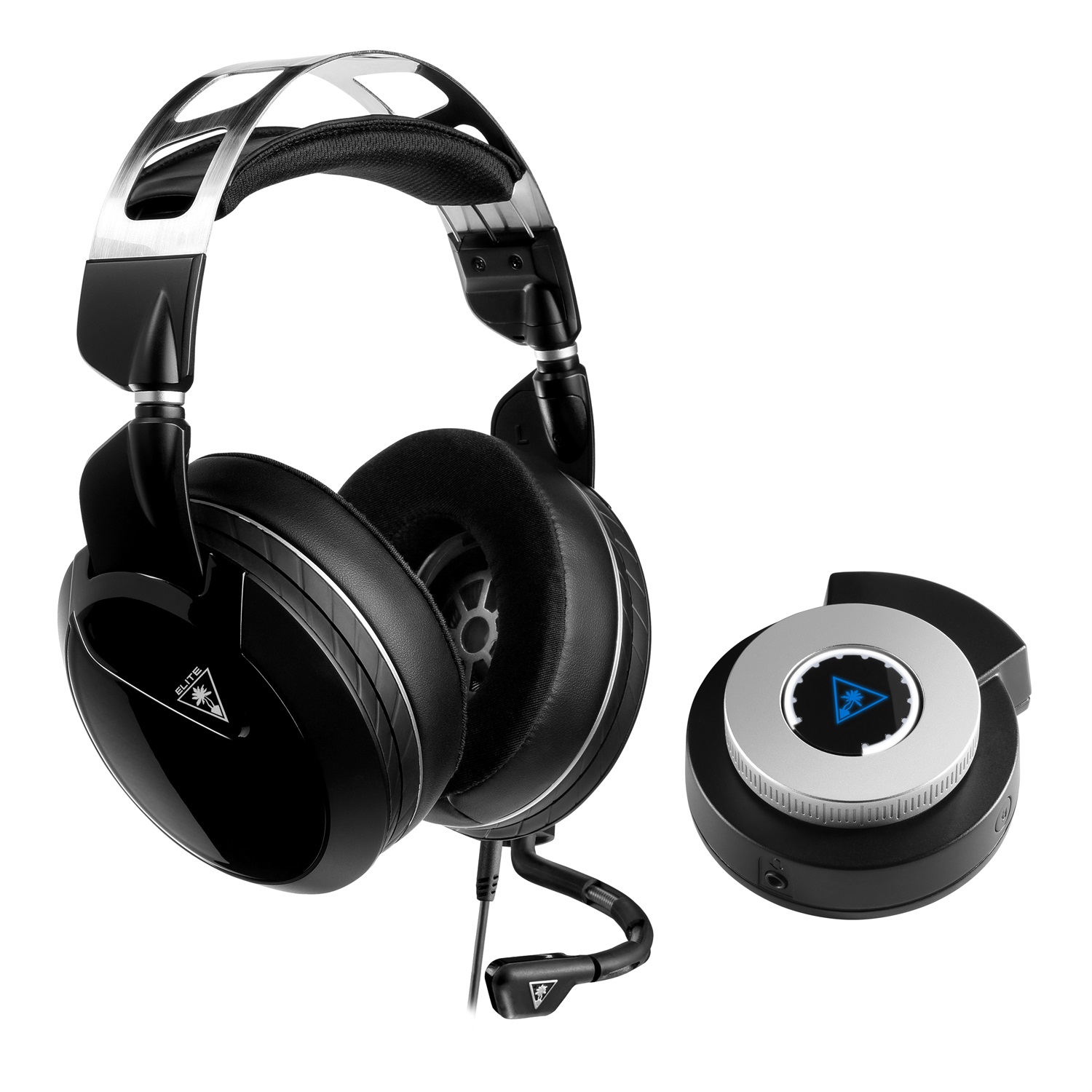 Turtle Beach Elite Pro 2 SuperAmp PS4 - Auricolare Stereofonico Padiglione, Compatibile con Console e PC, Design in Tessuto e Pelle, Con e Senza Cavo, Bluetooth, Nero