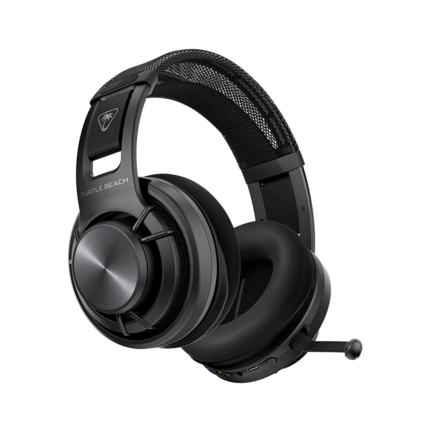 Turtle Beach Atlas Air Cuffie da gioco Wireless con Bluetooth, Audio ad Alta Fedeltà 24-bit, Microfono e Cuscinetti in Memory Foam - Nero