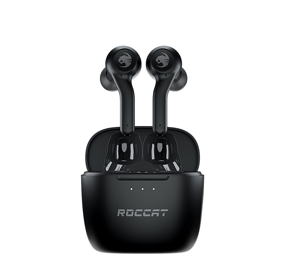 ROCCAT Syn Buds Air - Cuffie Intrauricolari Wireless Bluetooth 5.1 con Lunga Durata Batteria e Modalità Bassa Latenza
