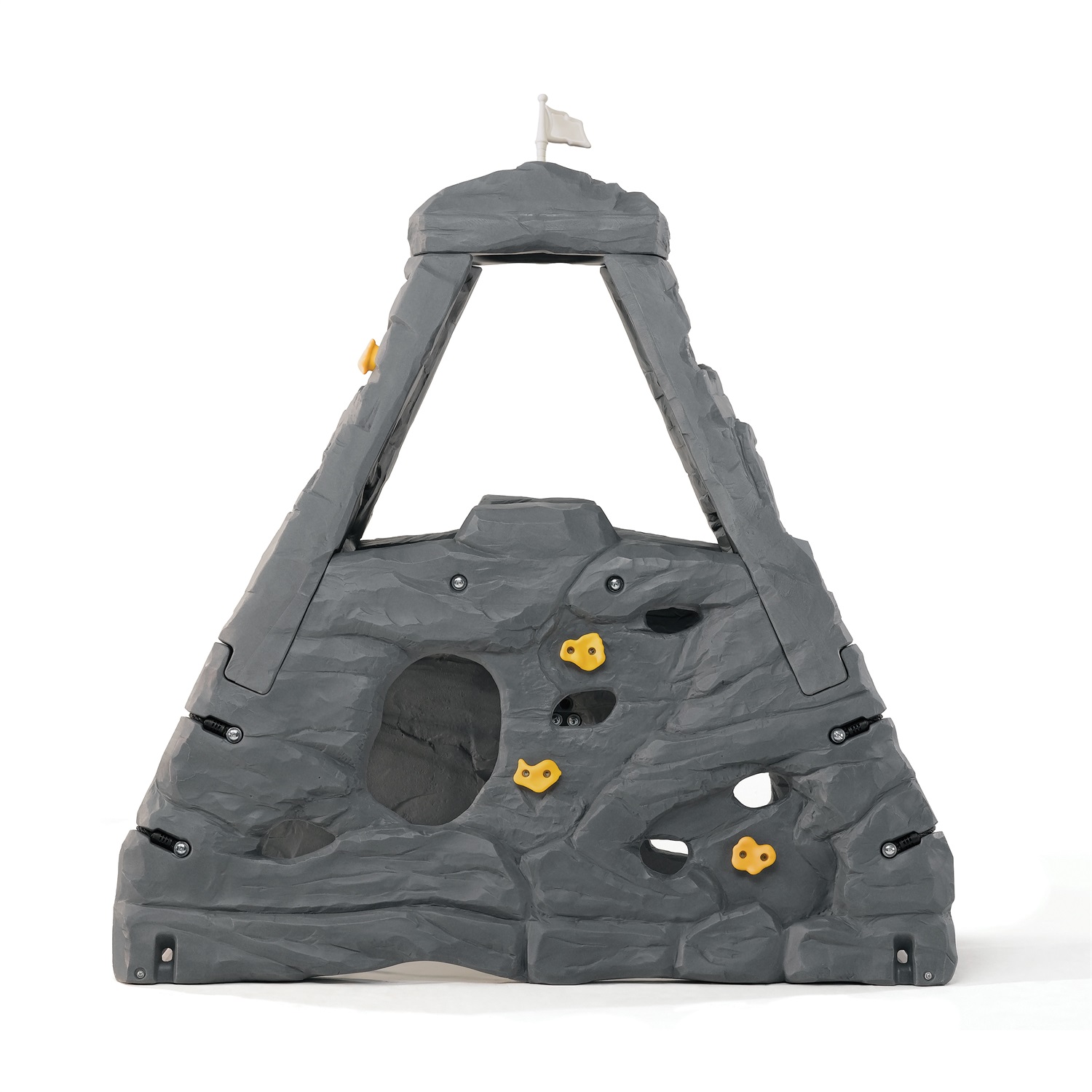 Step2 Skyward Summit Kiddimanjaro - Parete di Arrampicata in Plastica per Bambini, Giocattolo da Giardino con Bandiera