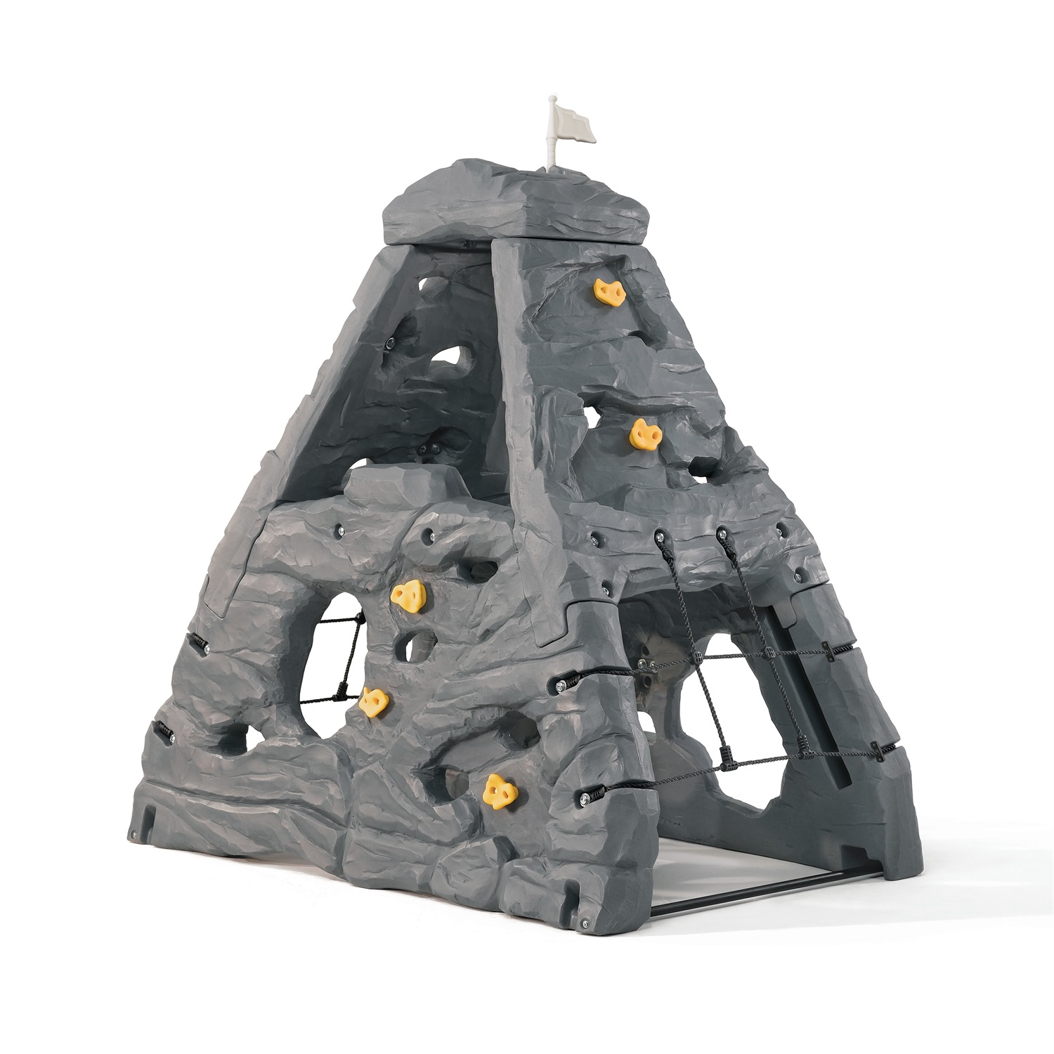 Step2 Skyward Summit Kiddimanjaro - Parete di Arrampicata in Plastica per Bambini, Giocattolo da Giardino con Bandiera