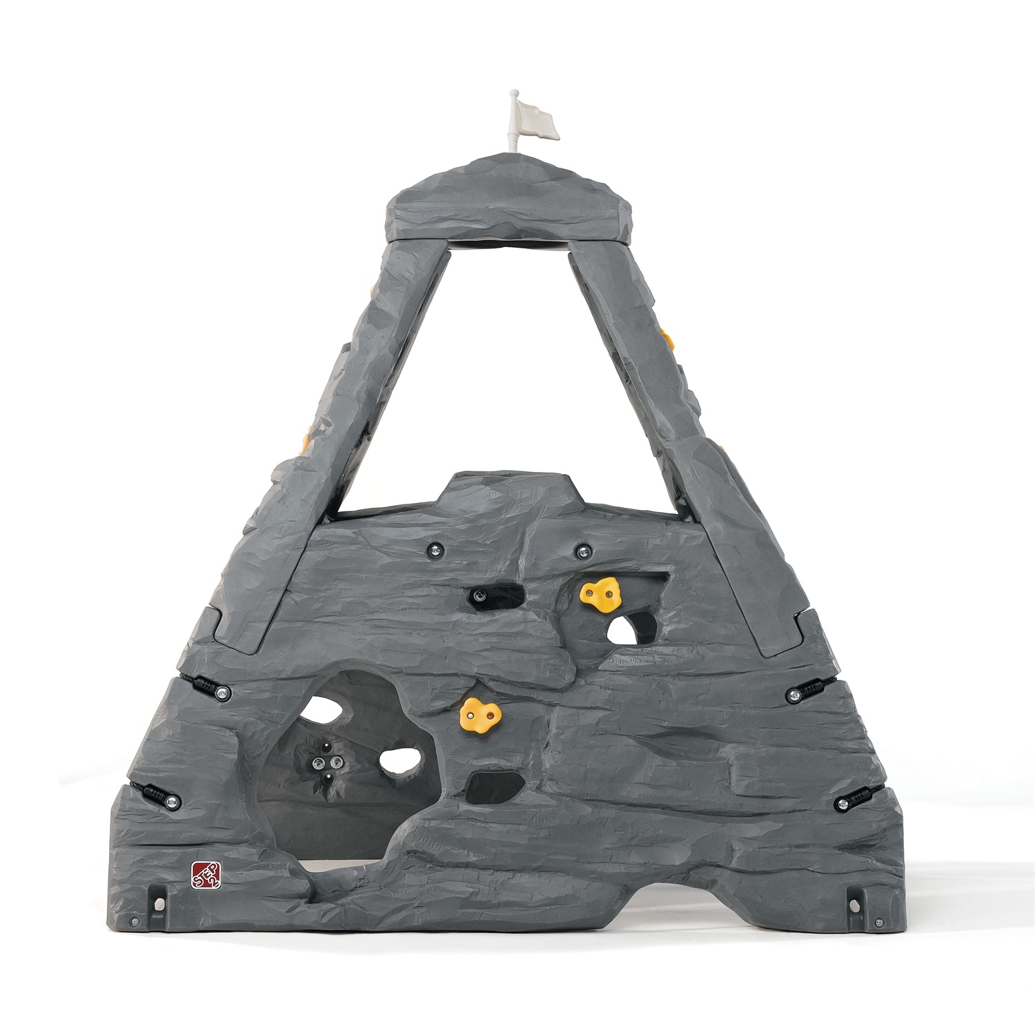 Step2 Skyward Summit Kiddimanjaro - Parete di Arrampicata in Plastica per Bambini, Giocattolo da Giardino con Bandiera