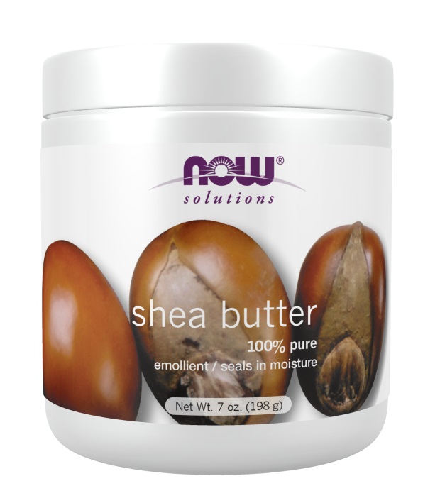 NOW Foods Shea Butter 207 ml - Burro di Karitè 100% Naturale, Idratante per Pelle Secca