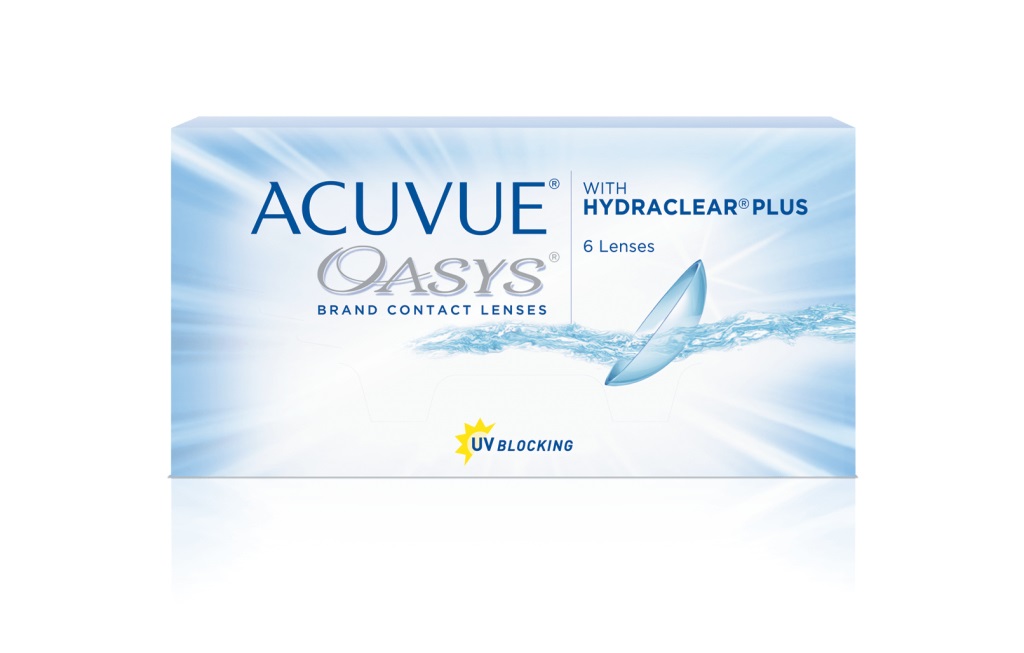 Johnson & Johnson Acuvue Oasys - Lenti a Contatto Bisettimanali 6 pz con Tecnologia HYDRACLEAR Plus, Ideali per Occhi Sensibili