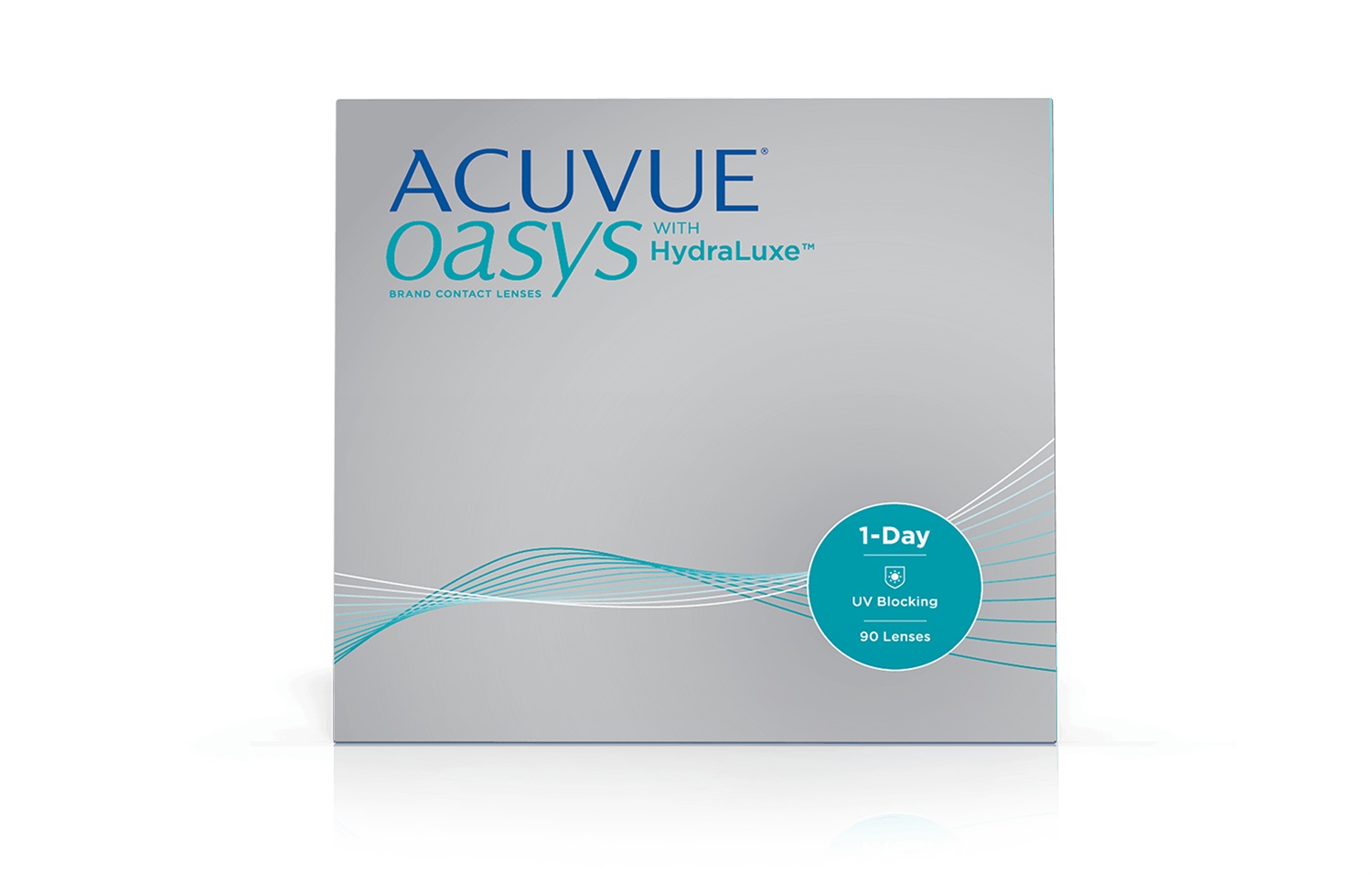 ACUVUE OASYS 1-Day - Lenti a contatto giornaliere con tecnologia HydraLuxe, -2.50 diottrie, BC 8.5, DIA 14.30, 90 lenti