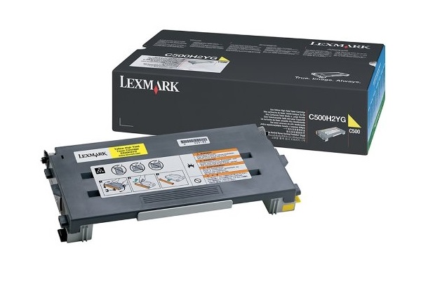 Lexmark C500H2YG Toner Originale Giallo - 3.000 Pagine per C 500/500 N/Optra C 500/X 500 N/502 N