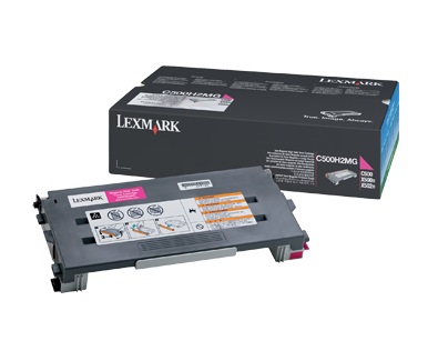 Lexmark C500H2MG Cartuccia Toner Originale Magenta - 3.000 Pagine per C 500/500 N/Optra C 500/500 N/X 500 N/502 N