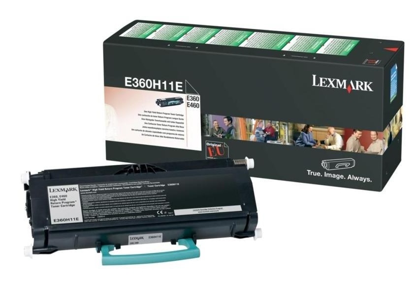 Lexmark E360H11E Toner Originale Nero - Alta Resa 9000 Pagine, Compatibile con E360d, E360dn, E460dn, E460dw, E462dtn