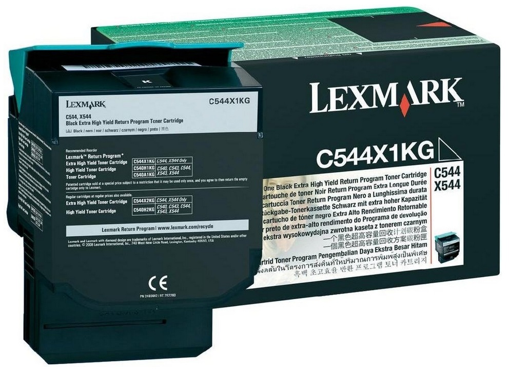 Lexmark C544X1KG Cartuccia Toner Originale Nero - 6000 Pagine, Compatibile con C544 e X544