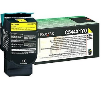 Lexmark C544, X544 Toner Giallo Originale Extra High Yield Return Programme (4.000 pagine) - C544X1YG