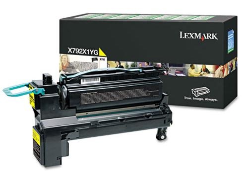 Lexmark X792X1YG Cartuccia Toner Originale Giallo - Alta Resa 20000 Pagine, 1 Pz