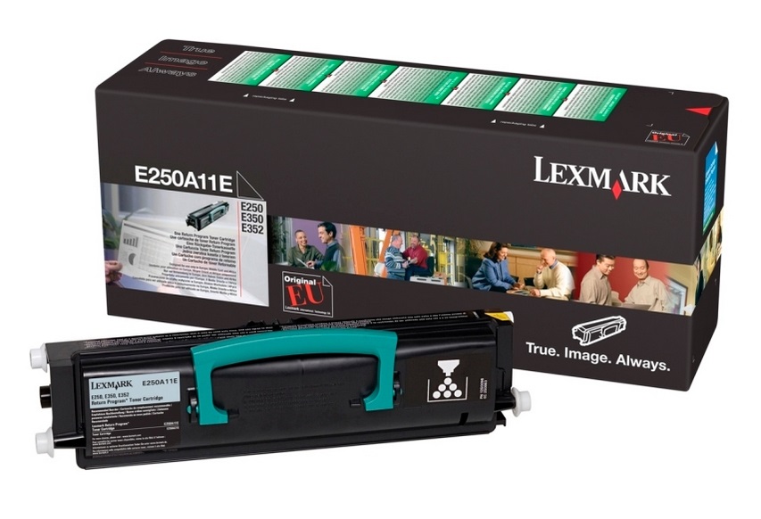 Lexmark E250A11E Cartuccia Toner Originale Nero - 3.500 Pagine, Compatibile con E250D, E250DN, E350D, E350DN, E352DN