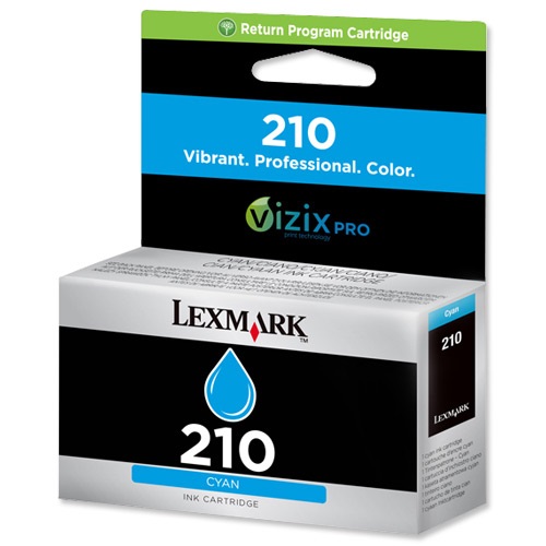Lexmark 14L0086E Cartuccia Inchiostro Originale Ciano per Lexmark 210 - Fino a 500 Copie