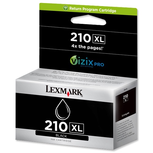 Lexmark 14L0174E Cartuccia d'Inchiostro Originale Nero 210XL - Fino a 2.500 Copie