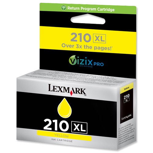 Lexmark Cartuccia d'Inchiostro Giallo 14L0177 210XL Compatibile con OFFICE EDGE PRO4000 e PRO5500