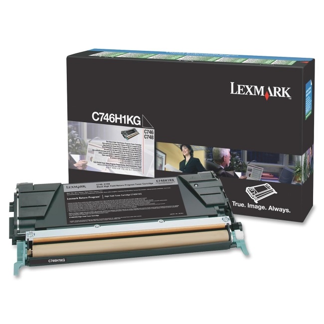 Lexmark C746H1KG Toner Originale Nero - Alta Resa 12000 Pagine, Compatibile con C746, C748