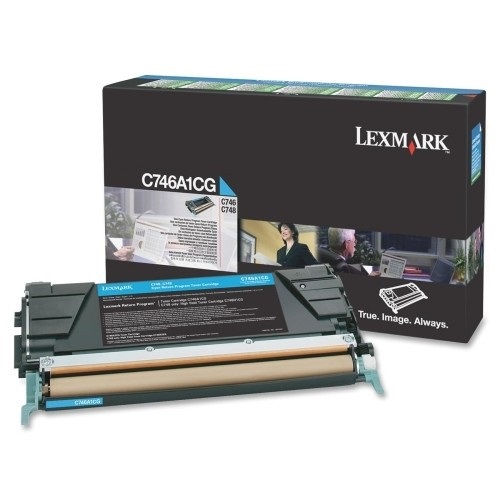 Lexmark C746A1CG Cartuccia Toner Originale Ciano - 7000 Pagine - 1 Pezzo