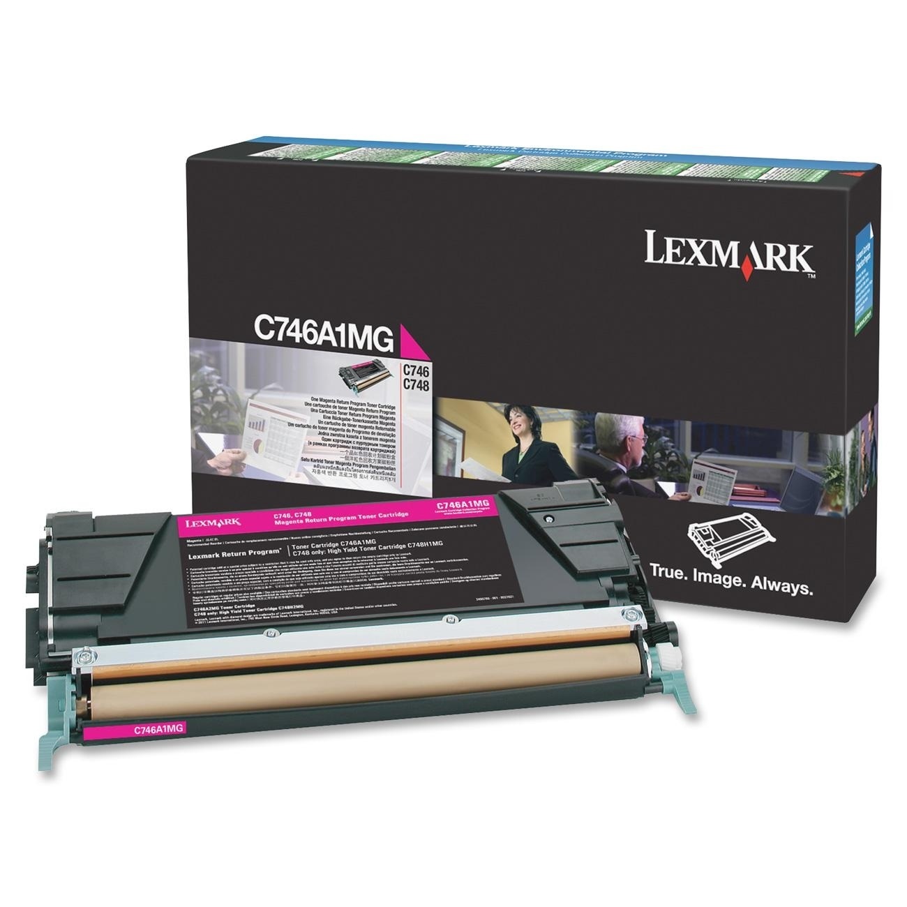 Lexmark C746A1MG Cartuccia Toner Originale Magenta - 7000 Pagine, Compatibile con C746, X746, C748, X748