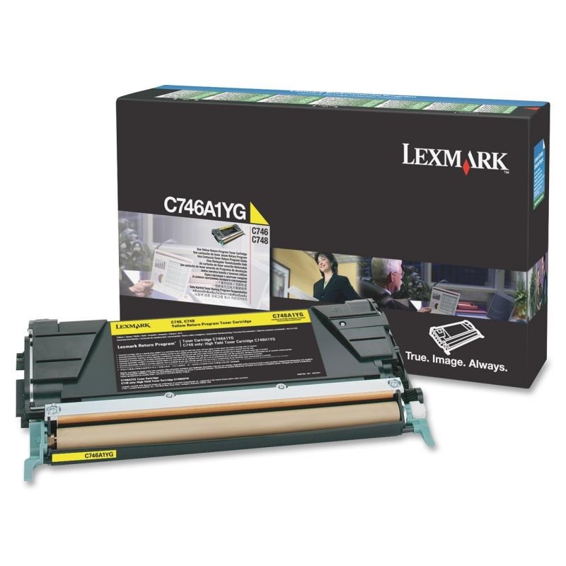 Lexmark C746A1YG Cartuccia Toner Originale Giallo - 7000 Pagine - Compatibile con C746dn, C746dtn, C746n, C748de, C748dte, C748e