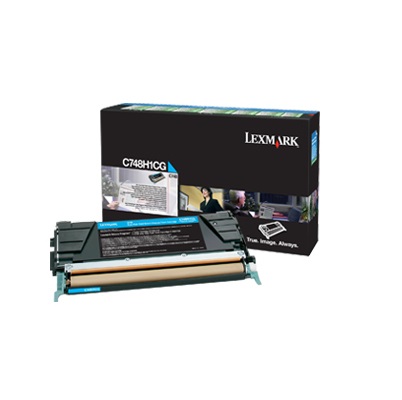 Lexmark C748H1CG Cartuccia Toner Ciano Originale Alta Resa - 10.000 Pagine Return Program