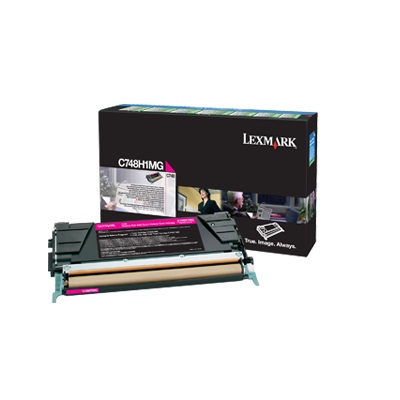 Lexmark C748H1MG Cartuccia Toner Originale Magenta - Alta Resa, 10.000 Pagine, 1 Pz