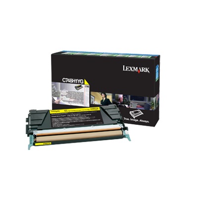 Lexmark C748H1YG Cartuccia Toner Originale Giallo Alta Resa - 10.000 Pagine per C748 DE/DTE/E