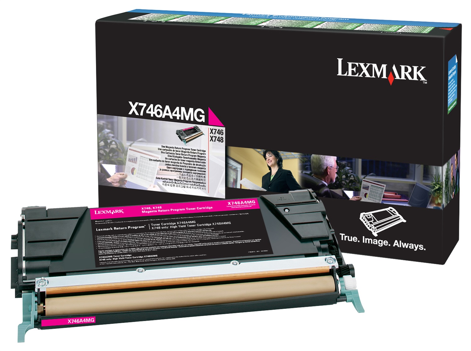 Lexmark Toner Originale Magenta X746A4MG - 7.000 Copie per X746 e X748